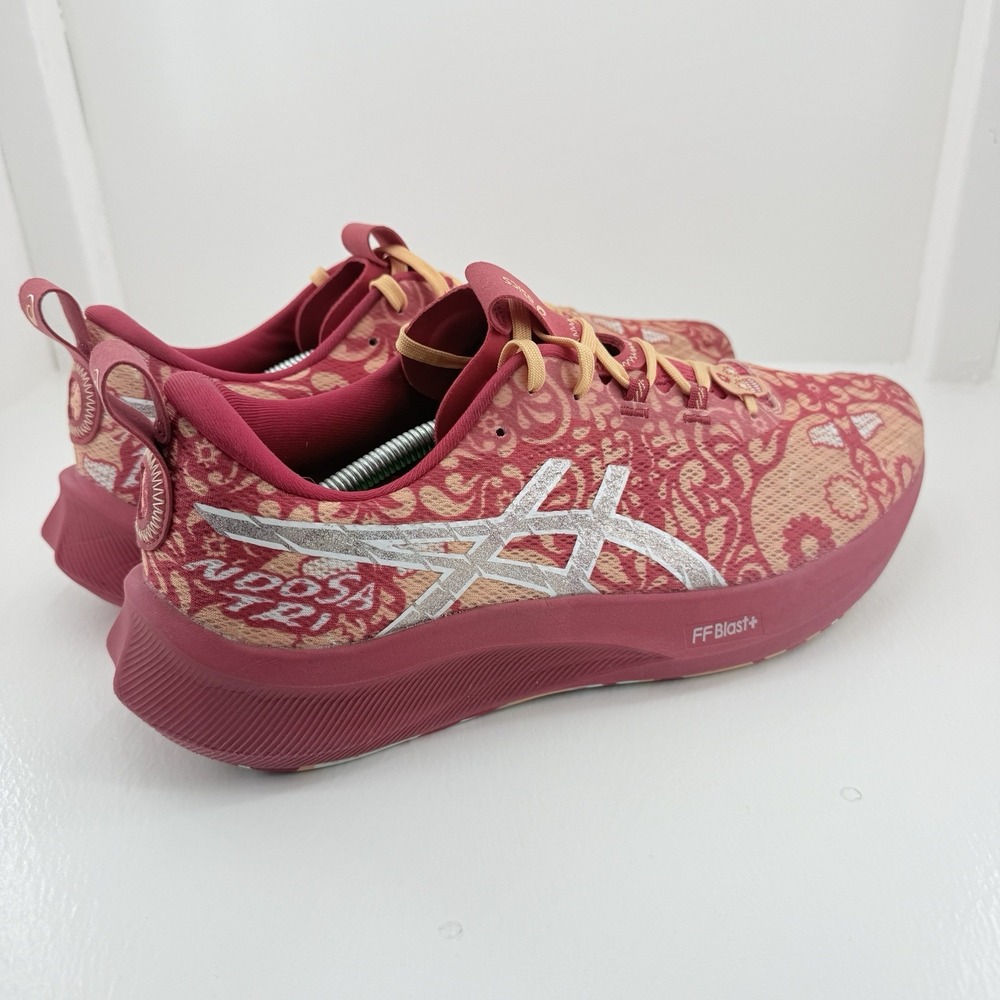 ASICS Noosa Tri 16 Mens 12 Red Orange Paisley Running Shoes Marathon Sneakers - Picture 5 of 11